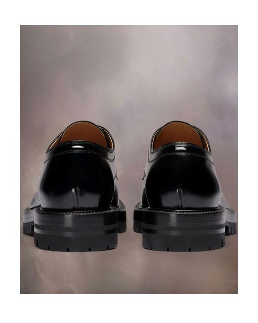 Maison Margiela Black Tabi Lace-Up Shoes for men