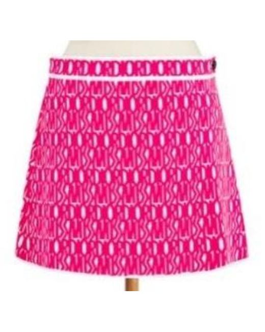 Dior Pink Christian All-Over Patterned Skirt