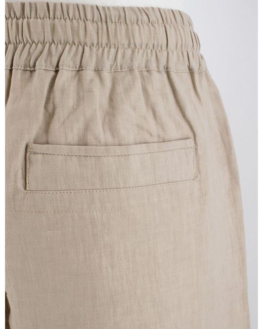Eleventy Natural Drawstring Elastic-Waist Shorts for men