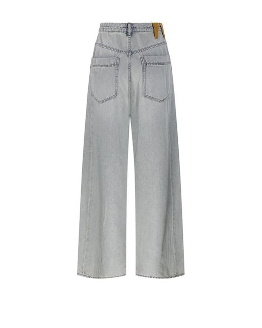 DARKPARK Gray Iris Wide-Leg Jeans