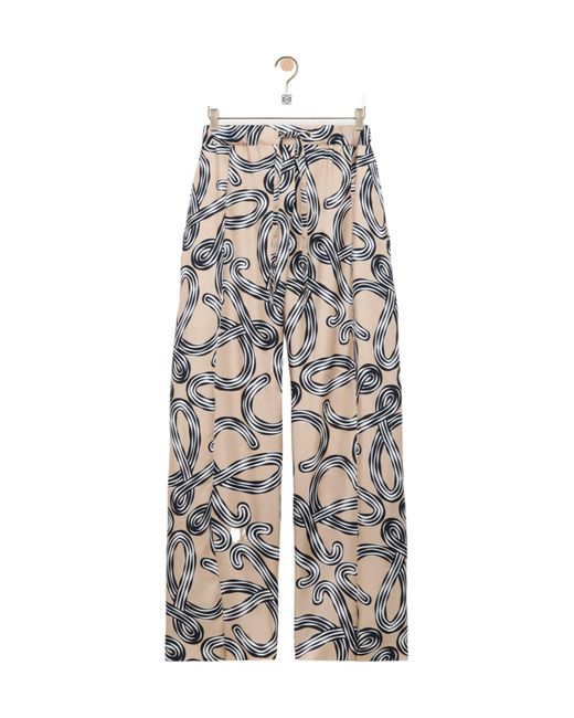 Loewe White Drawstring Casual Pants