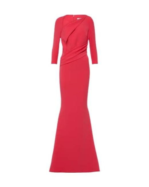 Safiyaa Red Pollina Crepe Dress
