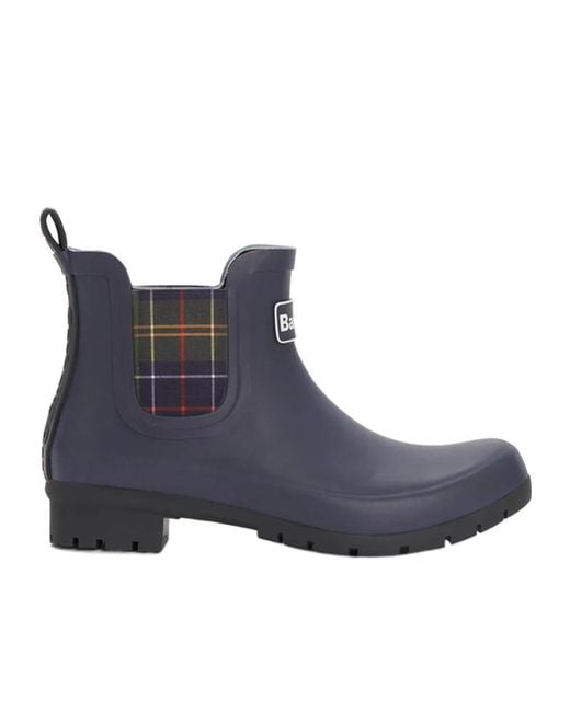 Barbour Blue Kingham Short Wellingtons