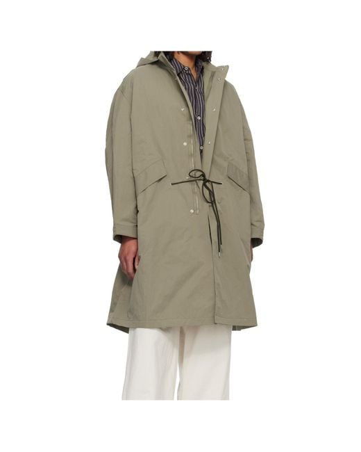 Studio Nicholson Multicolor Lotus Hooded Coat for men