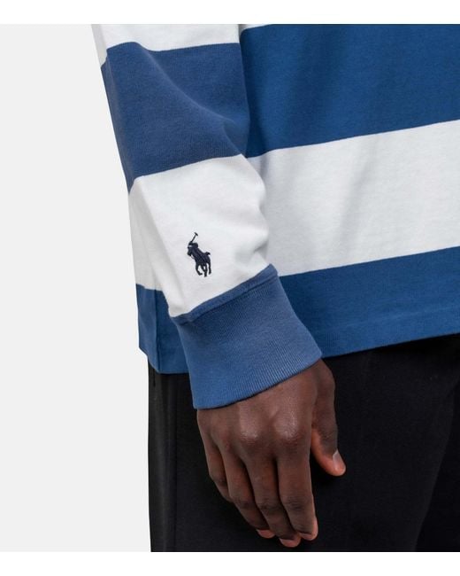 Polo Ralph Lauren Blue Long Sleeve Polo Shirt for men