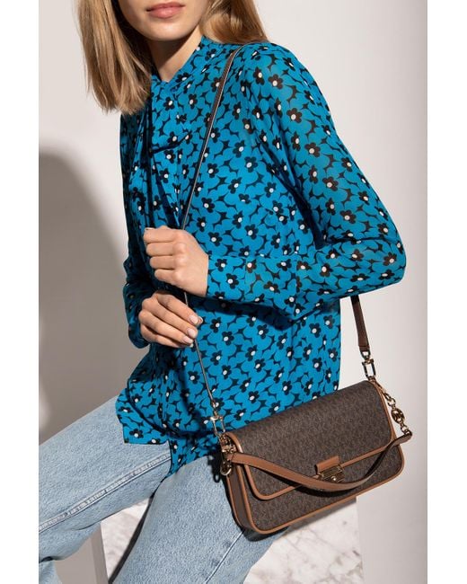 MICHAEL Michael Kors Black Bradshaw Foldover Top Tote Bag