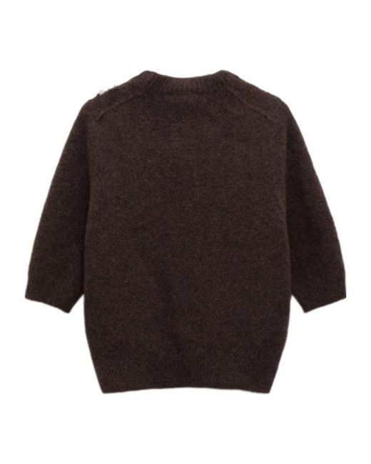 Dorothee Schumacher Black Loving Touch Embellished Alpaca-Wool Sweater