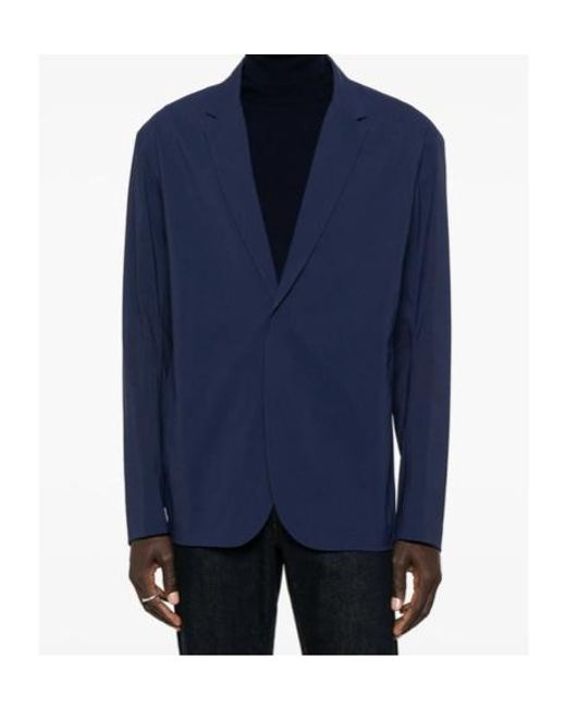 Veilance Blue Single-Breasted Blazer for men