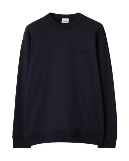 Burberry Blue Long Sleeve Sweatshirt for men