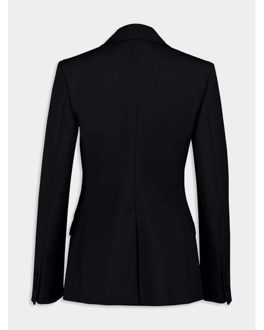Gabriela Hearst Black Single-Button Wool Blazer
