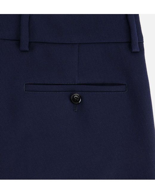 AMI Blue Flared Bootcut Trousers for men