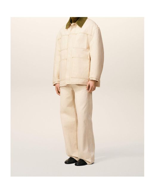 AMI Natural Ami Padded Worker Jacket for men