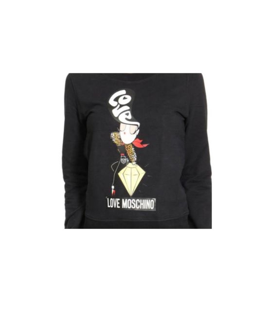 Moschino Black Logo Printed Hoodie