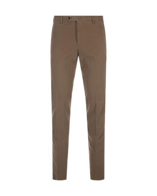 Pt Pantaloni Gray Pt Torino Slim Flat-Front Pants for men