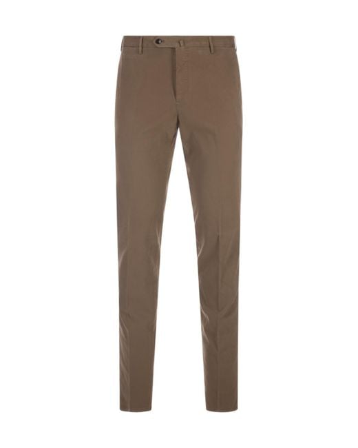 Pt Pantaloni Gray Pt Torino Slim Flat-Front Pants for men