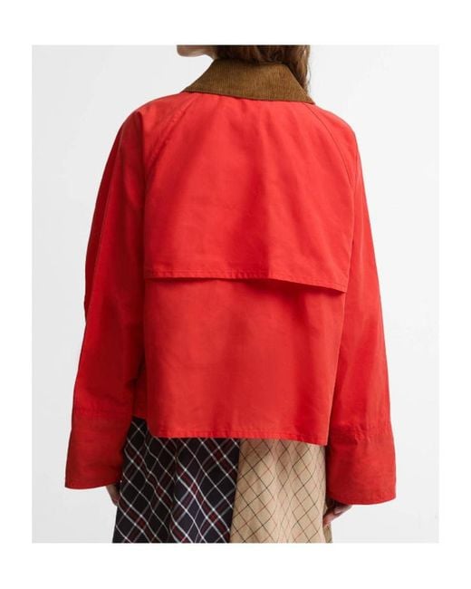 Barbour Red Mackworth D-Ring Jacket