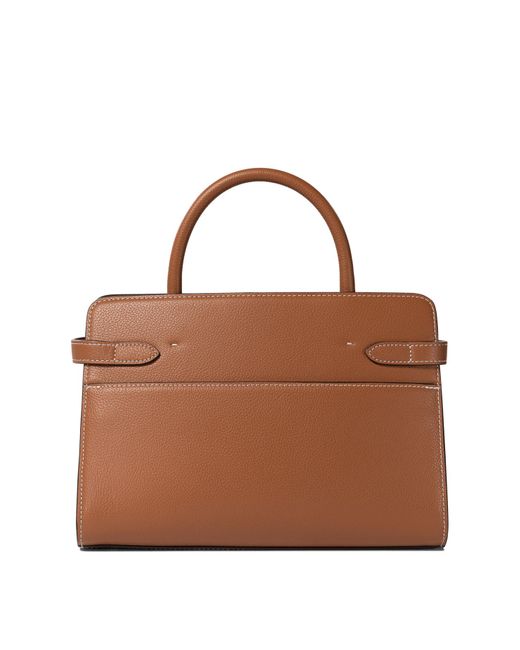 Le Tanneur Brown Medium Grained Leather Tote