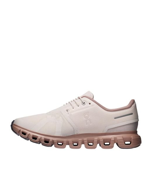 On Shoes Gray Cloud 6 Lace-Up Sneakers