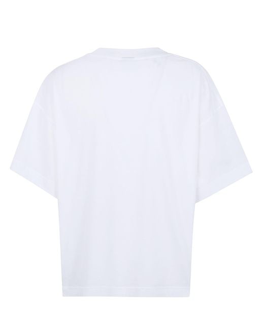 Paul Smith White Ps Cat Printed Crewneck T-Shirt