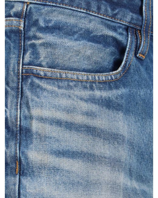Fear Of God Blue Logo Patch Flared Jeans for men