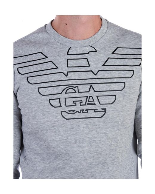 Emporio Armani Gray Logo Sweater for men