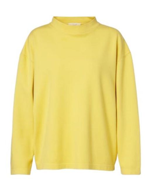 The Row Yellow Kate Cashmere Top