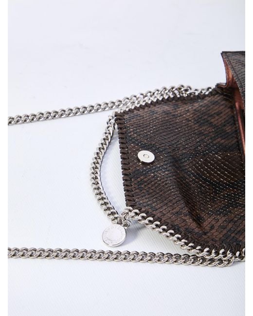 Stella McCartney Black Embossed Chain Wallet