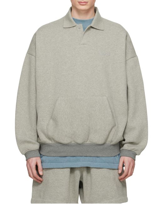 Fear Of God Gray Signature 90S Polo Sweatshirt for men