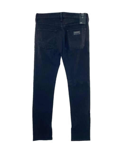 Armani Collezioni Blue Five-Pocket Jeans for men