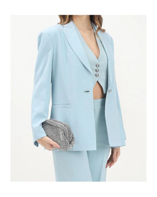 Pinko Blue Faraona Single-Breasted Jacket