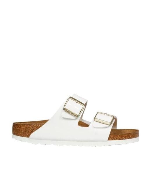 Birkenstock Metallic Arizona Patent Sandals
