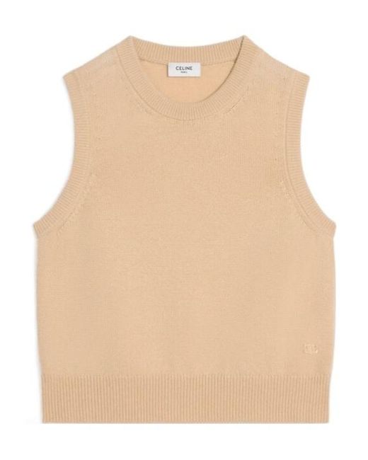 Céline Natural Crew Neck Sweater