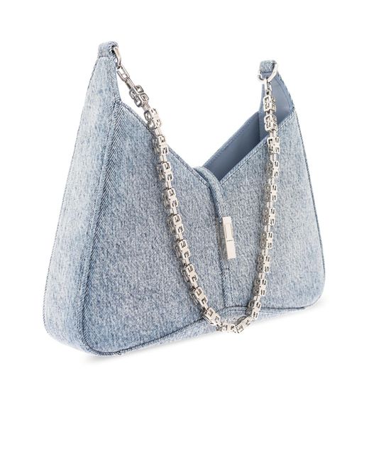 Givenchy Blue Cut-Out Zipped Small Shoulder Bag