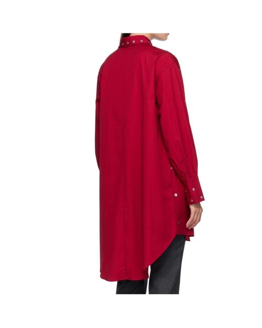 Our Legacy Red Frock Shirt Dress
