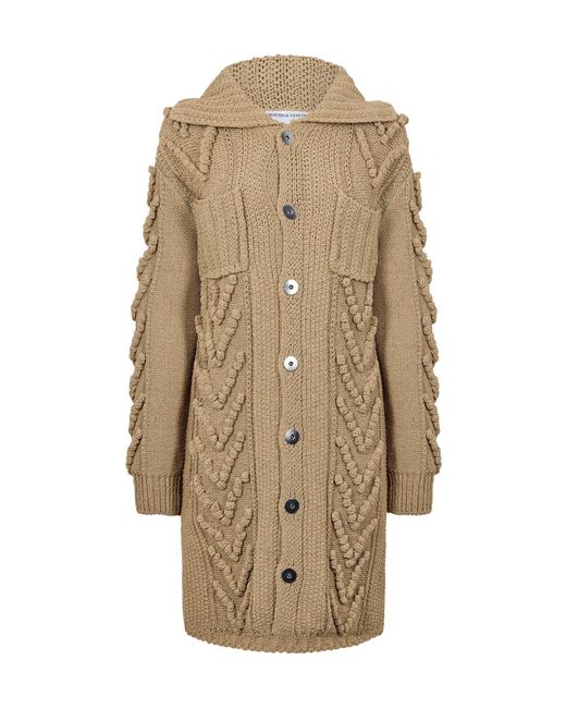 Bottega Veneta Natural Tailored Overcoat