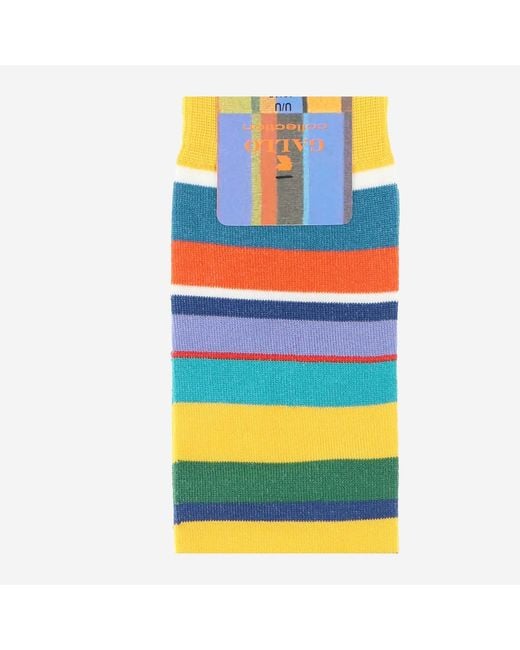Gallo Blue Printed Socks for men