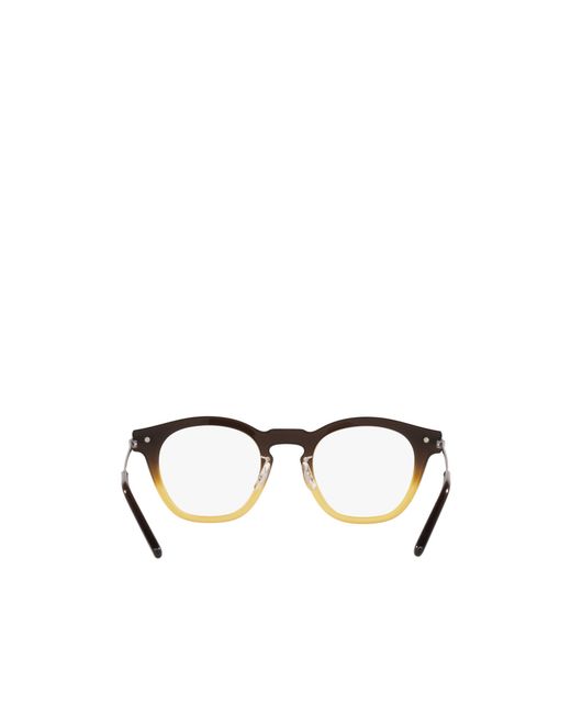Oliver Peoples White Gradient-Effect Round-Frame Glasses for men