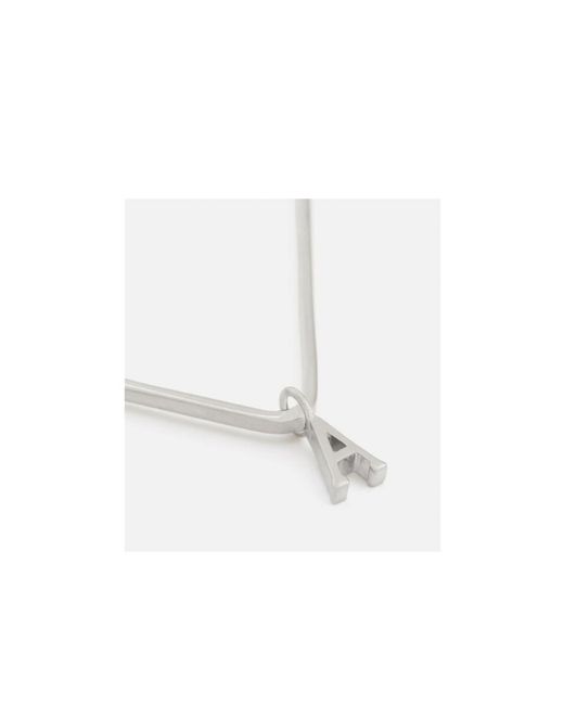 AMI White X Alan Crocetti Heart-Motif Single Earring for men