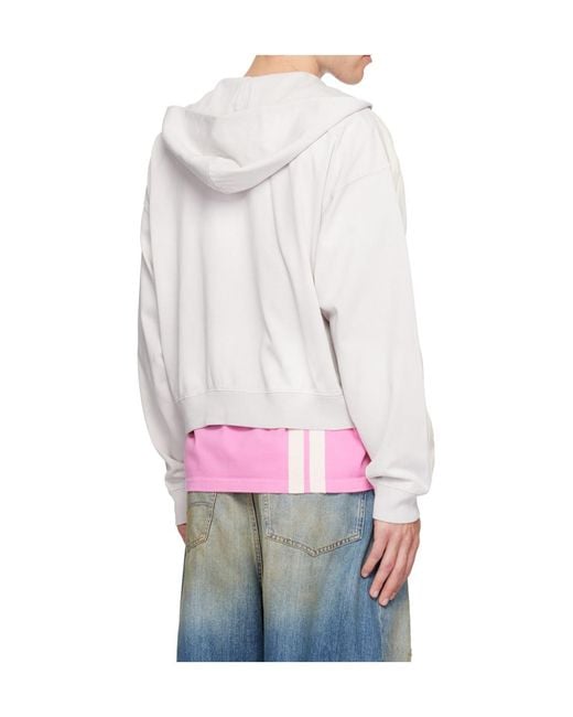 424 White Academy Hoodie for men