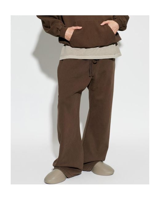 Fear Of God Brown Drawstring Track Pants for men