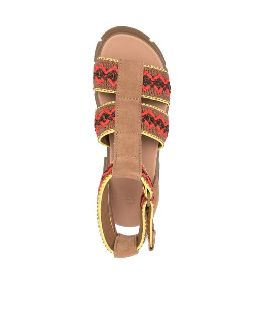 Ugg Brown Ashton Heritage Braid Sandals