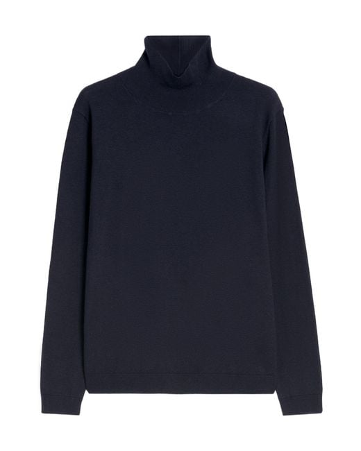 Weekend by Maxmara Blue Kiku Turtleneck Long-Sleeved Jumper