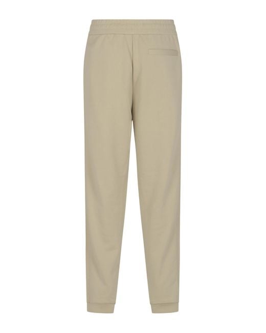 Moncler Natural Logo Detailed High-Waist Trousers for men