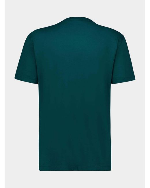Dolce & Gabbana Green Embroidered T-Shirt for men