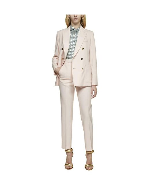 Max Mara Natural Double-Breasted Blazer