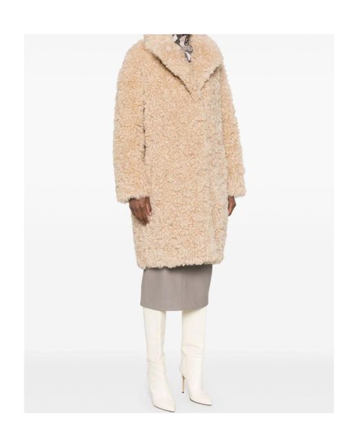 Stand Studio Natural Camille Cocoon Long Sleeved Coat