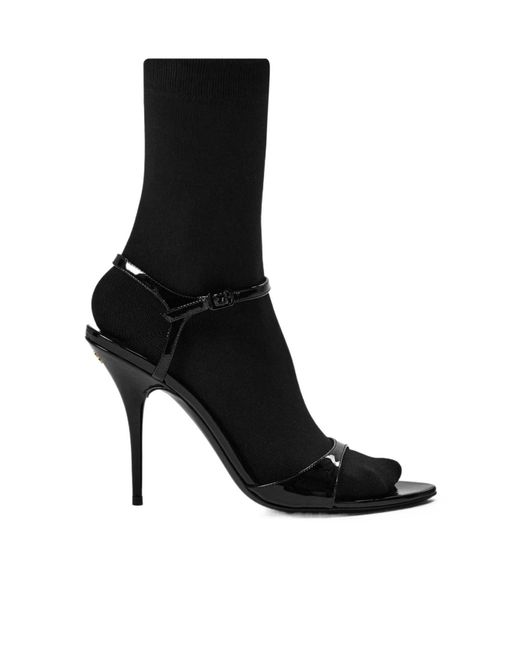 Balenciaga Black Avenue Sock Sandals