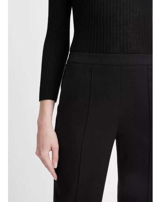 Vince Black Flannel Mid-Rise Easy Pull-On Pants