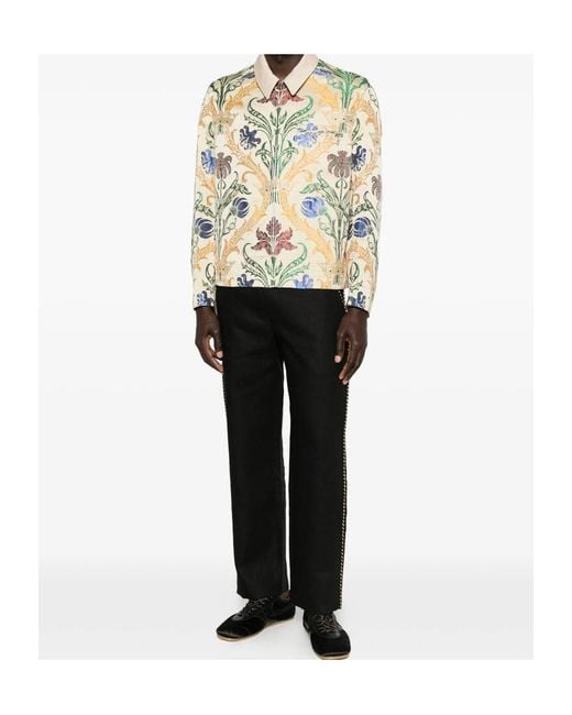 Junya Watanabe Metallic Floral Pattern Jacket for men