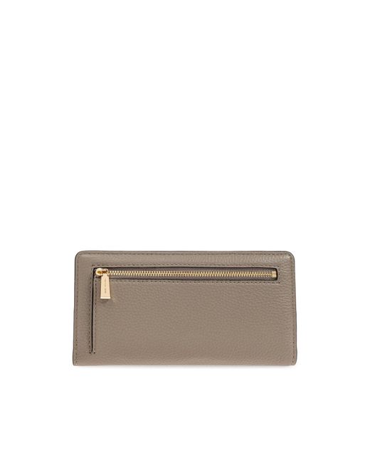MICHAEL Michael Kors Gray Bryant Large Pebbled Snap-Front Wallet